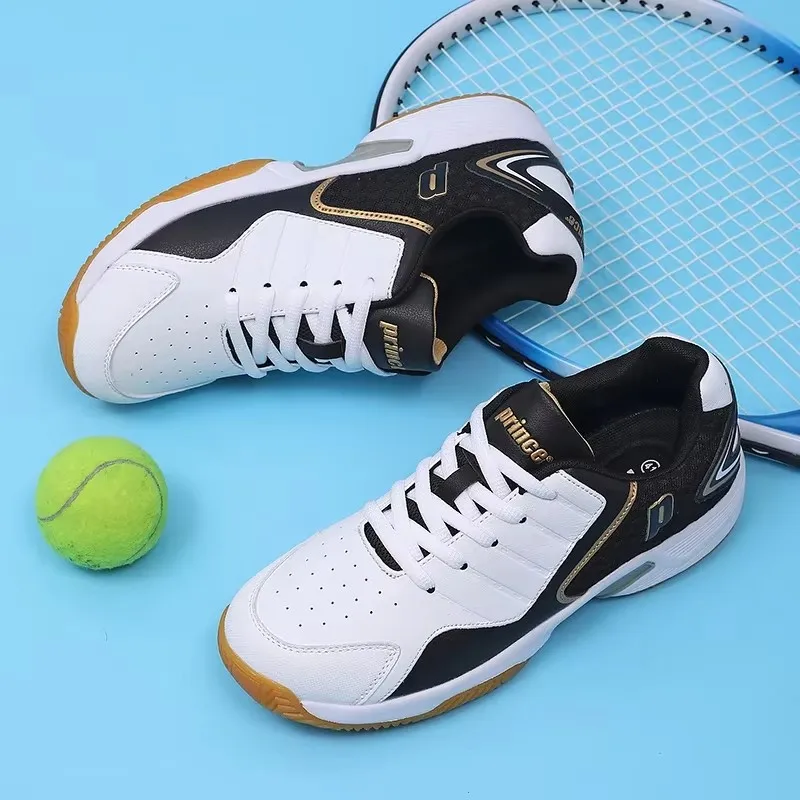 Men'S Shoes Professional - Professional Men Women Leather Badminton shoes