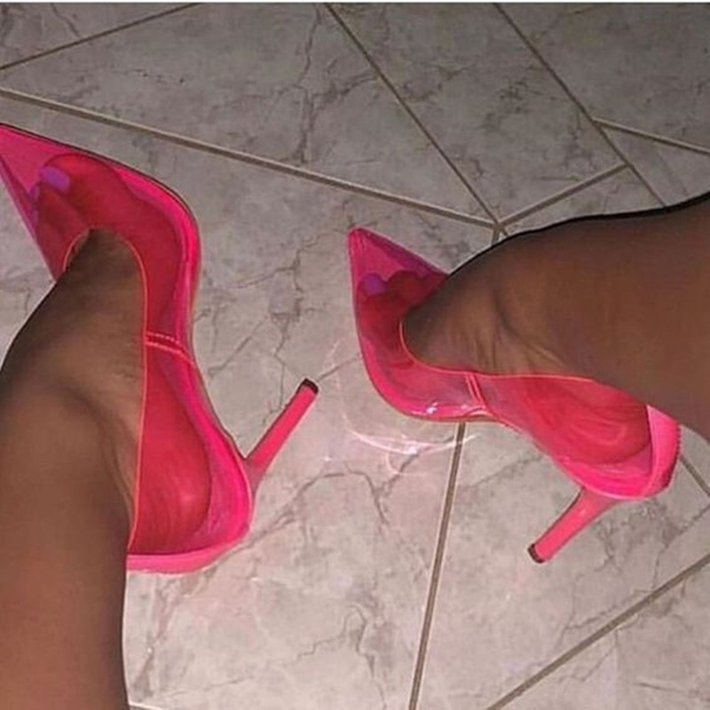 Huỳnh Quang Fuchsia PVC Đế Già - đánh giá và giá Men Shoes Elegant
