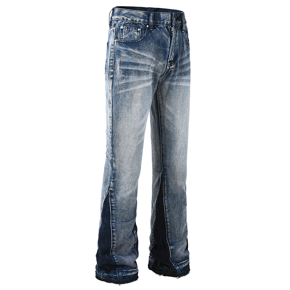 Men's Spliced Boot Cut Denim J - đánh giá và giá Men Shoes Jeans