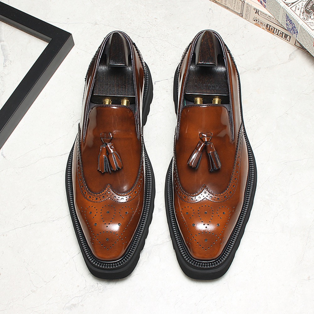 Men's Casual Business Leather  - đánh giá và giá Men Shoes Eu To Us
