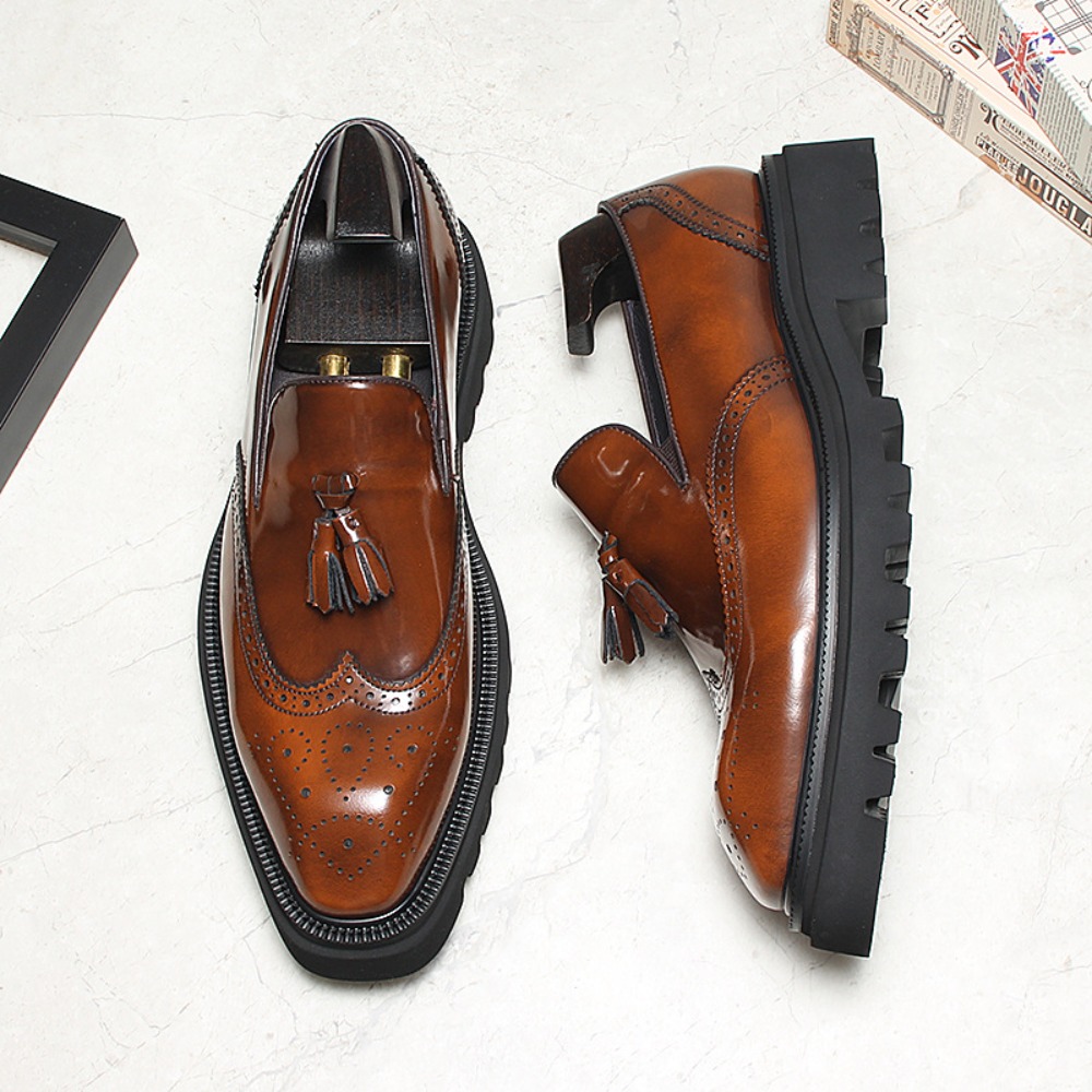 Men's Casual Business Leather  - đánh giá và giá Men Shoes Eu To Us